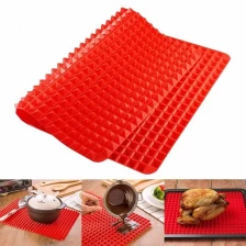 China Microwave Oven Baking Tray Kitchen Tool Pyramid Pan silicone baking mat manufacturer