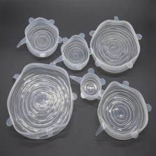 porcelana Multi 6 pack Silicone Food Covers Tapas de succión, Silicone Flexible Stretch Lids fabricante