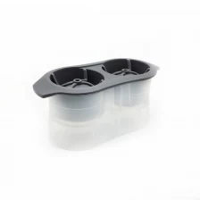 porcelana Nueva llegada 2 Pack BPA Free Plastic Ice Ball Maker, makng 2 pack 2.5 pulgadas Ice Esfera fabricante