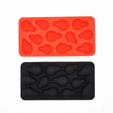 Çin New Arrival Halloween Silicone Candy Ice Cube Mold Trays Ghost Baking mold üretici firma
