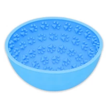 China New Design Tumbler Silicone Pet Dog Feeder Bowl Dishes Slow Feeder Lick Pad Durable Non-Toxic manufacturer