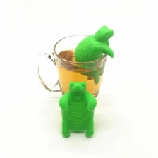 中国 New design ! Creative Silicone Tea Turtle Infuser, Green メーカー