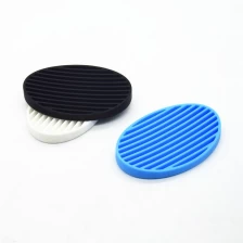 China Premium Bathroom Silicone Soap Dish Holder,Soap Saver Drainer Tray for Shower manufacturer
