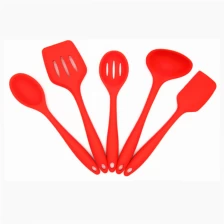 China Conjunto de utensílios de culinária de cozinha de silicone colorido premium, utensílios de cozinha resistentes ao calor 5 peças fabricante