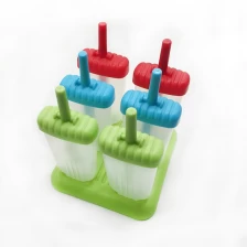 Cina Set di 6 stampi Popsicle in plastica fai da te, resilibili e fai-da-te, plastica resistente per pop art produttore