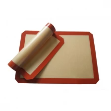 China Silicone Healthy Cooking fiberglass baking mat Non-stick,set of 2 Half Sheet fabricante