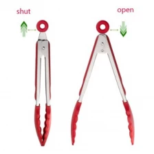 China Silicone &Stainless Steel Kitchen Locking Tongs , Food Tongs,BBQ Tongs manufacturer