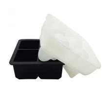 China Summer Drinking Cooler FDA Silicone 4 Cavity Ice cube Ice Skull Ball Tray manufacturer