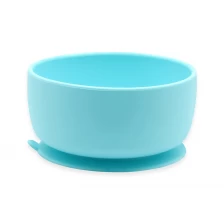 China Toddler Eco-friendly Non-toxic Strong Suction Bowl Baby Feeding Silicone Bowl BPA Free Silicone Baby Bowls manufacturer