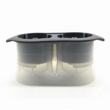 Chine En gros 2.5 polegada cristal boule de glace moule FDA Silicone sphère boule de glace pour Whiskey et Cocktail fabricant