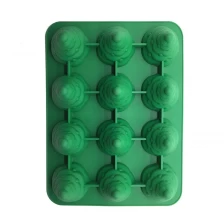 中国 批发工厂直销FDA硅胶DIY圣诞树蛋糕模具，圣诞蜡烛模具Jello模具 制造商