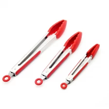 China Wholesale Kitchen and BBQ Tongs Supplier Silicone Stainless Steel Locking Food Tong Manufacturer manufacturer