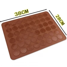 Çin macaron tenceresi ile yapışkan olmayan macaron profesyonel silikon yer paspas toptan fırın matı üretici firma