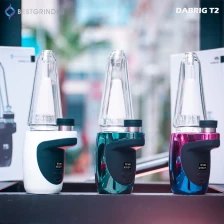 China DABRIG T2 electric hookah dab rig water pipe for concentrate wax dry herbs with LCD Display manufacturer