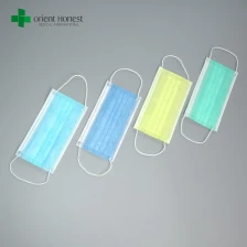 Chine 3 plis masque chirurgical, anti-virus masque respiratoire à usage unique masque dentaire fabricant