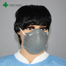 Cina karbon n95 debu masker aktif, karbon masker n95, bernapas berbentuk cangkir respirator pabrikan