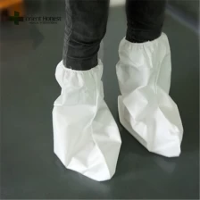 中国 中国最高の流体抵抗性白色微多孔性使い捨てブーツカバー工場 メーカー