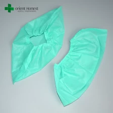 porcelana China proveedor no-cubiertas para zapatos, tejidos, para la cubierta del zapato quirúrgico desechable verde, cubierta de la zapata médica desechable PP fabricante