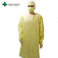 China Disposable Dental Anti Static SMS Gown With Thumb Loop Suppliers manufacturer