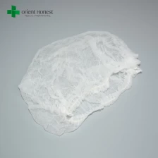 China Disposable Nonwoven Bouffant Caps Hair Net for Hospital Salon Spa Catering and Dust-free Workspace (white) manufacturer