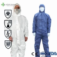 China Disposable protective coverall with hood manufacturer