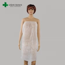 Cina Pakai PP non woven body-wrap putih sekali pakai pabrikan