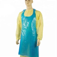 China Avental de PE isolado de poeira, avental de PE isolado de fábrica, avental de plástico de fábrica fabricante