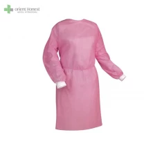 China Non-Woven PP 25-65gsm Isolation Gowns 10/Bag manufacturer