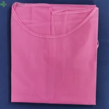 China Pink Disposable Isolation Gowns, Non-woven knit Cuffs, 50/PK manufacturer