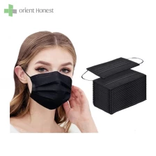 China Surgical Safety Black Face Mask manufacturer