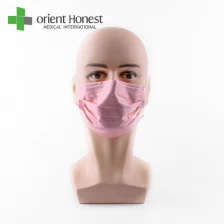 Cina Masker wajah warna nonwoven PP 3 lapis sekali pakai pabrikan