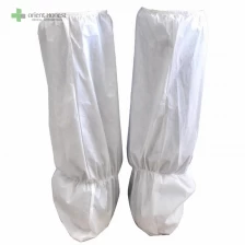China White disposable boot cover Hubei factory with ISO 13485 CE FDA manufacturer