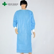 Cina pakai steril gaun pemasok, sekali pakai steril gaun operasi, pakai gaun bedah steril pabrikan