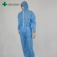 China Einweg-Virus Schutzkleidung, blau Virus Schutzkleidung Hersteller, medizinische Einweg Virus safty Kleidung Hersteller