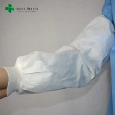 China disposable waterproof arm sleeve, non-woven waterproof sleeve cover, SMS hospital oversleeve manufacturer