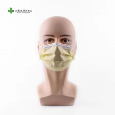porcelana Máscara de cara amarilla desechable para protección diaria fabricante