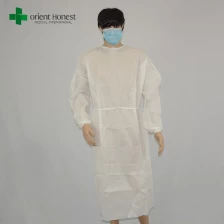 Китай нетканые хирургические халаты мастерская, одноразовые хирургические халаты для больницы, Китай одноразовые PP халат хирурга производителя