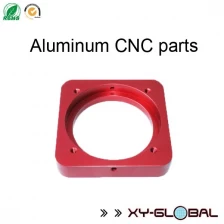 China Empresa de usinagem CNC de alumínio, peças de alumínio de usinagem de precisão CNC com acabamento anodizado vermelho fabricante