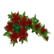 China 16" Decorative Christmas candle holder wreath manufacturer
