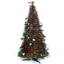 China 2016 new design flexible tinsel pop up christmas tree manufacturer