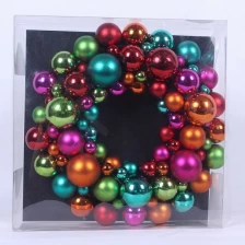 中国 30 cm 径のクリスマス ボール花輪ハンギングデコレーション メーカー