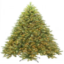 China 7.5-Ft pre lit lenox quick set pine clear lights christmas tree manufacturer