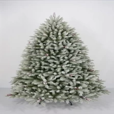 China 7.5FT LED artificial flocked christmas ficus trees fabrikant