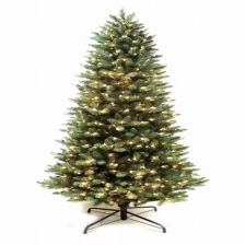 China 7FT high quality slim led light artificial christmas tree manufacturer