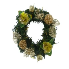 China 8" Mini artificial christmas wreaths manufacturer