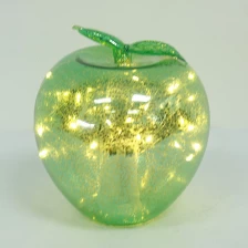 Chiny Decorative Lighted Christmas Glass Ornament producent