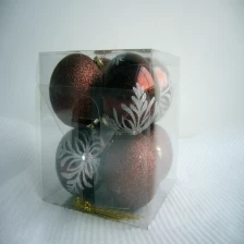 China Fashionable Plastic Hand Painted Christmas Ball manufacturer