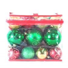 China Fashionable decoration Shatterproof plastic Christmas Tree Ornaments ball Set manufacturer