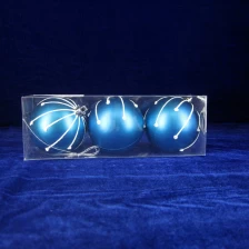 China Hand-painted Christmas Plastic Ball Ornament manufacturer