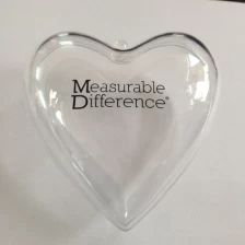 Chiny Heart Shape Plastic Hanging Openable Ornament producent